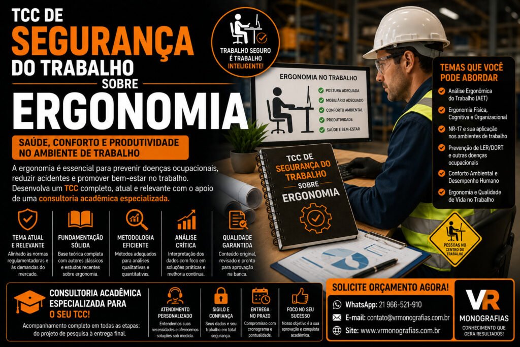 TCC de Segurança do Trabalho Sobre Ergonomia