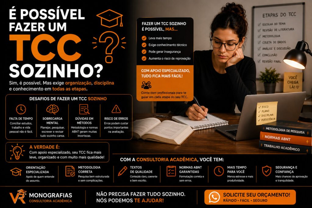 É possível fazer um TCC sozinho?