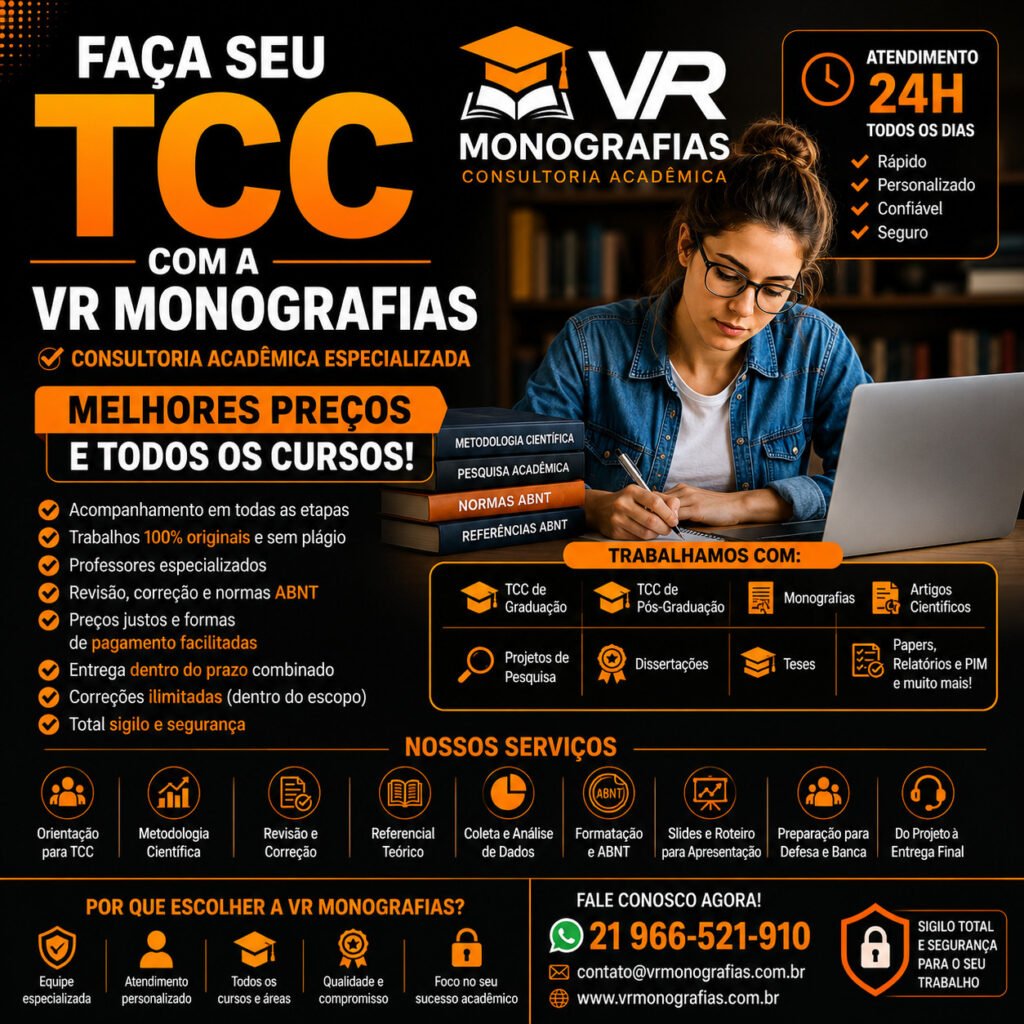 Faça seu TCC com a VR Monografias