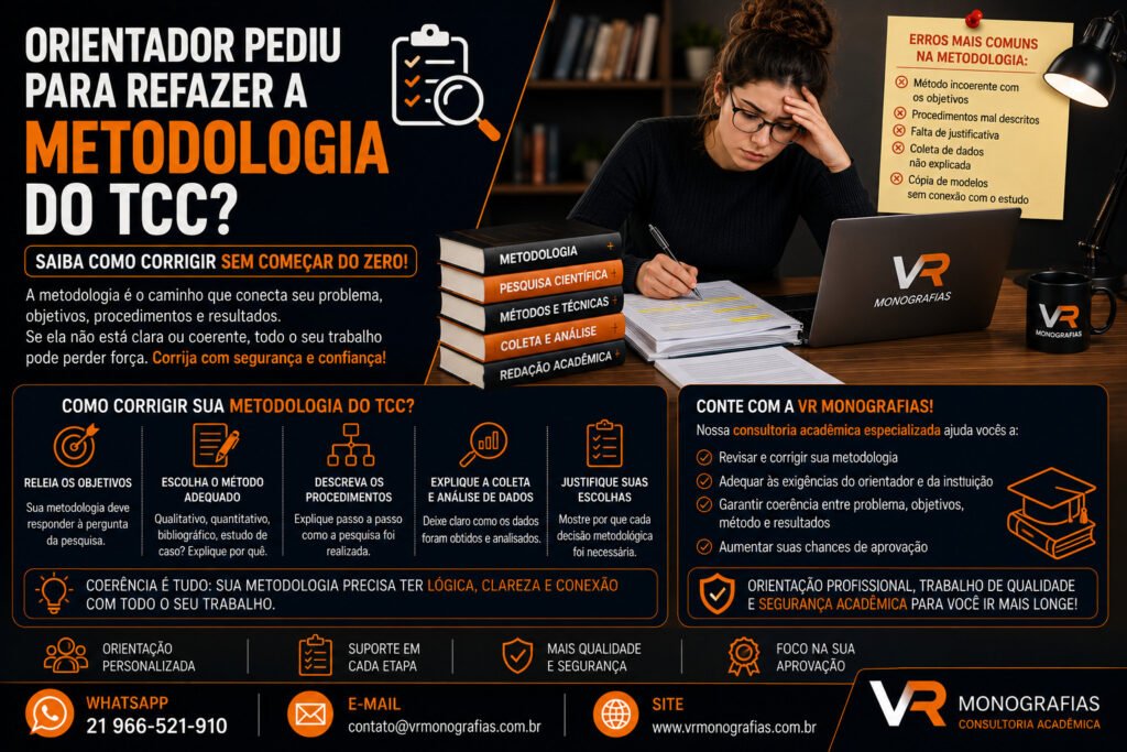 Orientador Pediu para Refazer a Metodologia do TCC